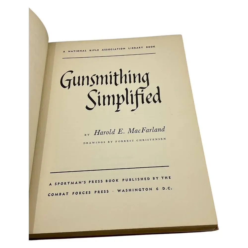 Gunsmithing Simplified Harold MacFarland 1950 Hardcover‎ First Edition